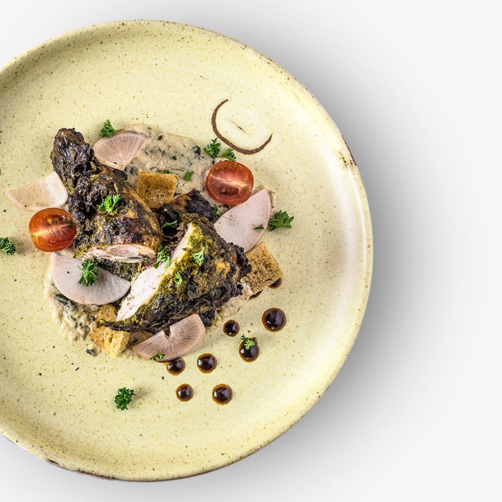 moringa leaf chicken kebab