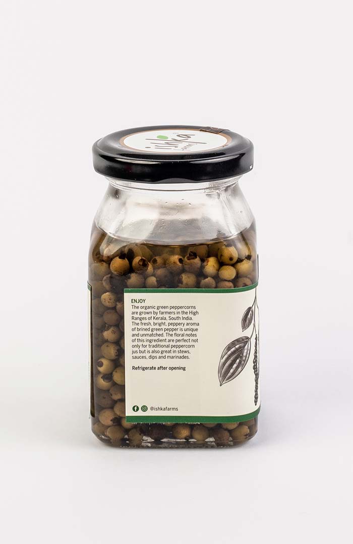 GREEN PEPPERCORN IN BRINE by Ishka Farms