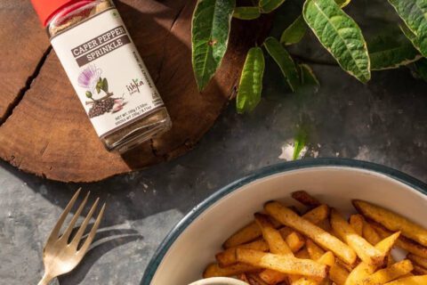 Caper Pepper Sprinkle: A finishing salt by Ishka Farms