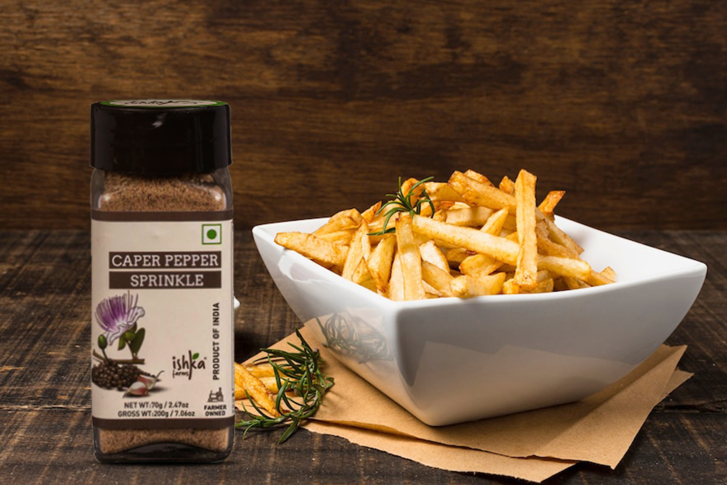 Caper Pepper Sprinkle - Finishing Salt by Ishka Farms