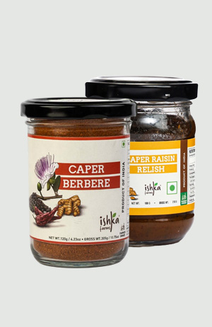 COMBO OF CAPER BERBERE & CAPER RAISIN RELISH 100gm