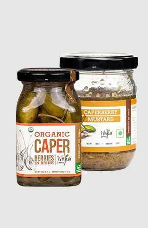 COMBO OF CAPERBERRIES IN BRINE & CAPERBERRY MUSTARD 100gm
